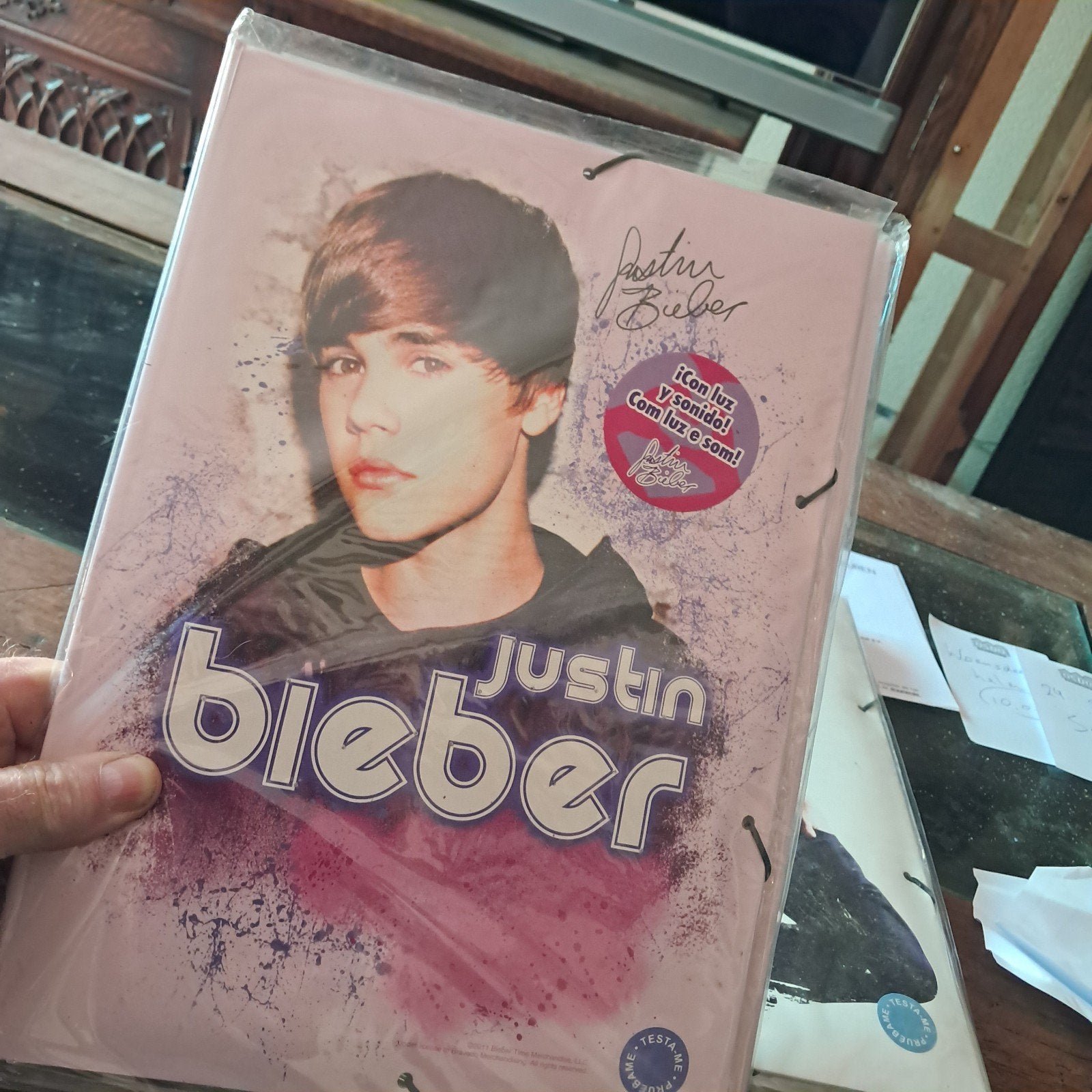 justin Bieber map, Ophalen of Verzenden, Nieuw