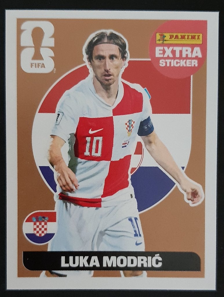 Panini Luka Modric Extra Sticker WK 2026 World cup 2026, Verzenden, Zo goed als nieuw, Buitenlandse clubs, Poster, Plaatje of Sticker