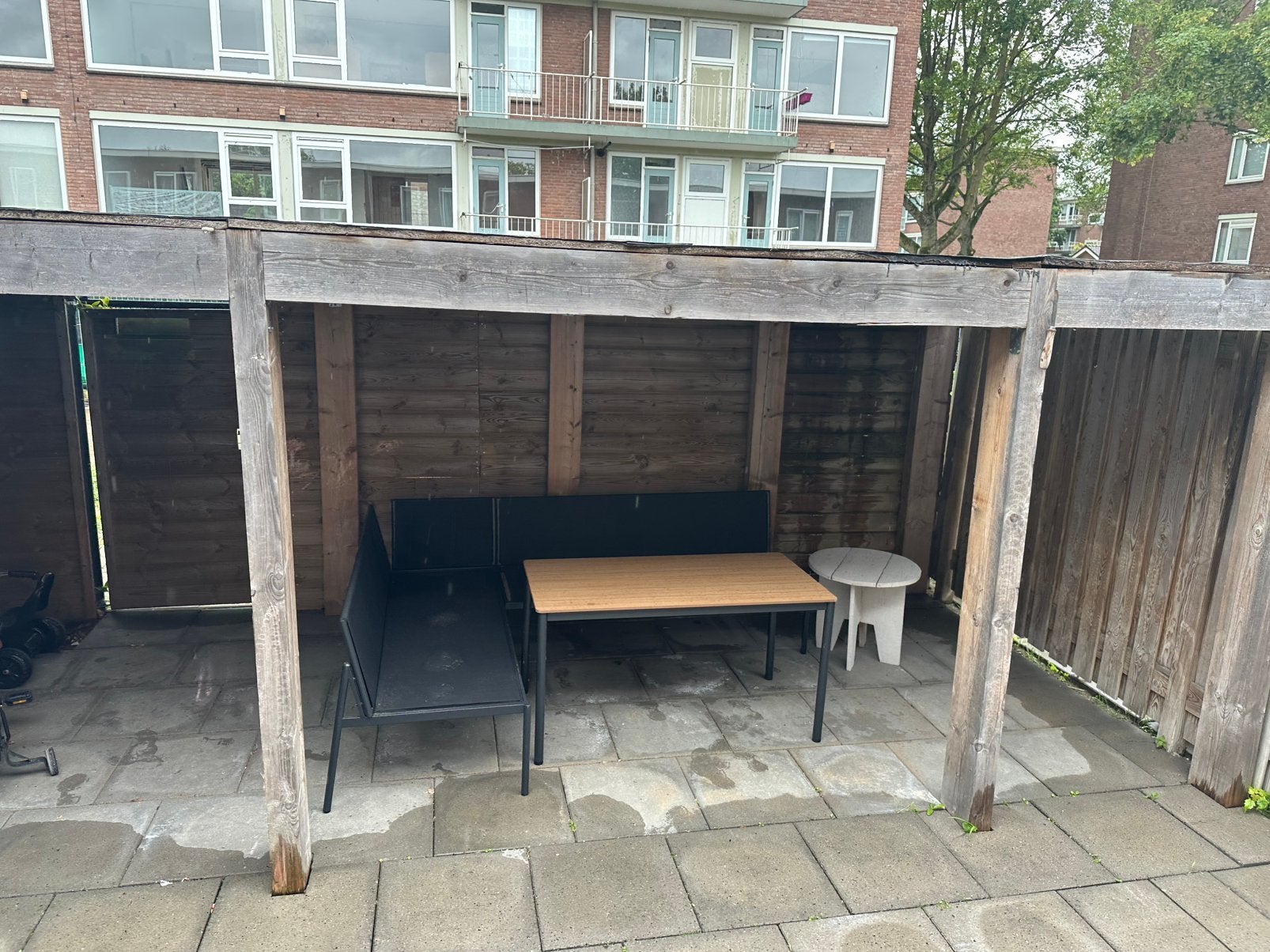 Overkapping douglas hout, Tuin en Terras, Verzenden, Zo goed als nieuw, Veranda