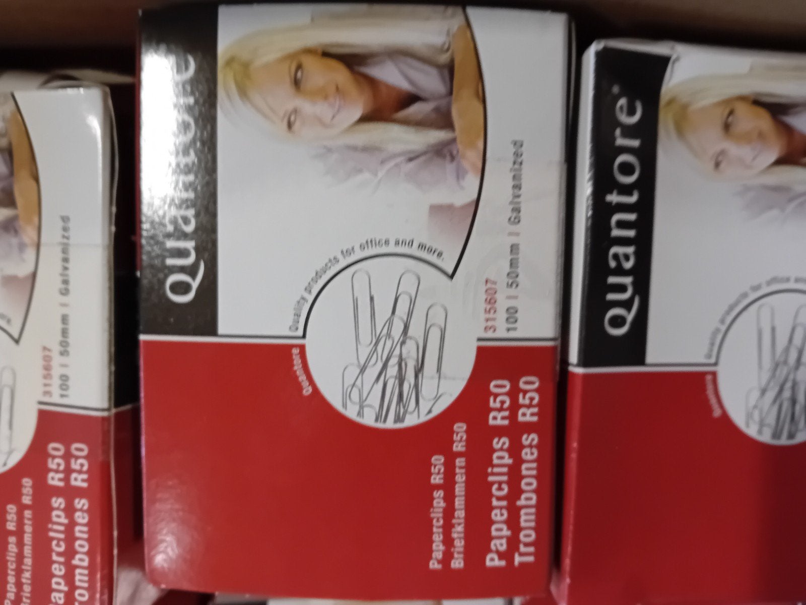 Quantore Paperclips R50 - 100 stuks 50mm Gegalvaniseerd, Ophalen of Verzenden