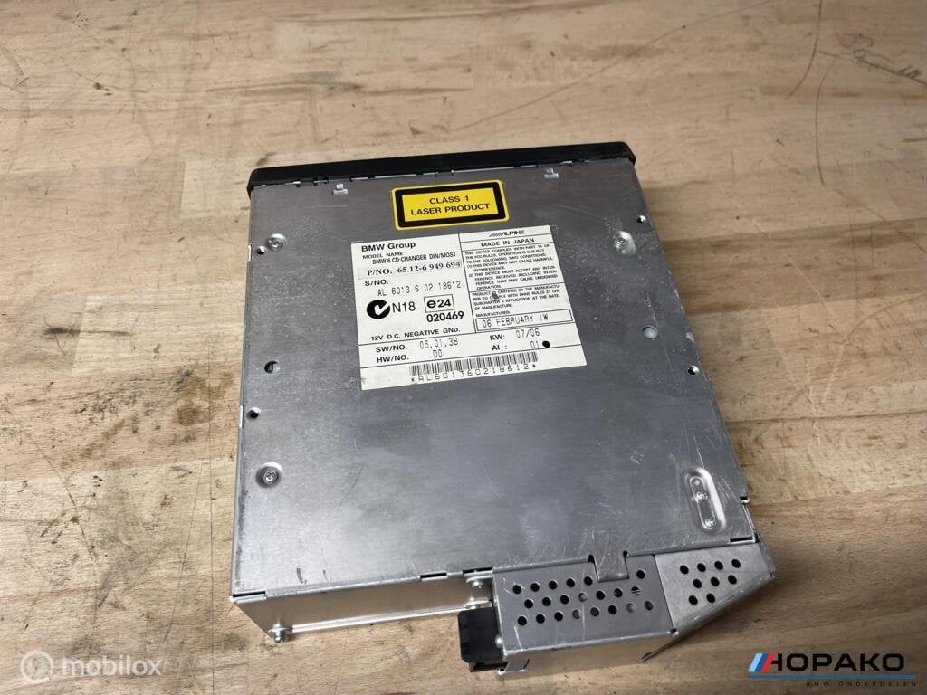 CD wisselaar BMW 5 serie E60 E61 | 65126949694, Auto-onderdelen, Gebruikt, Einsteinlaan 5 rijswijk, Bmw, Ophalen of Verzenden