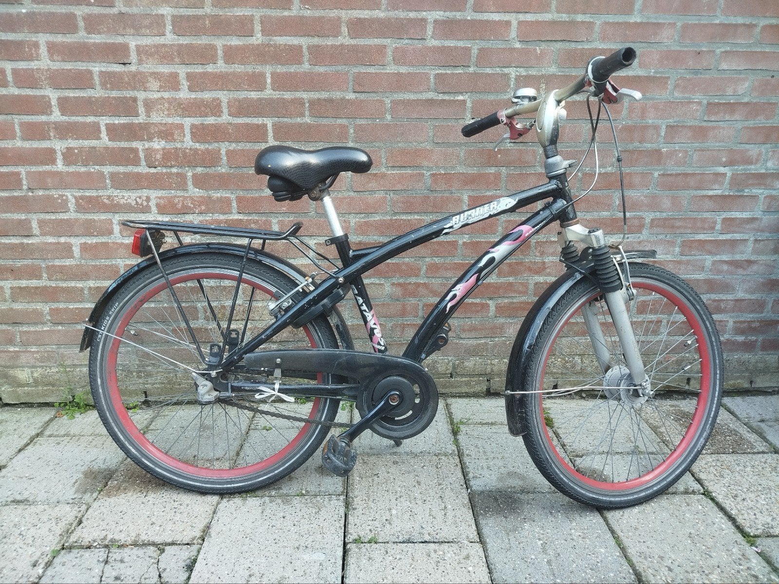 Batavus Runner 24 inch jongensfiets met 3 versnellingen, Gebruikt, Versnellingen, Batavus, Trommelrem