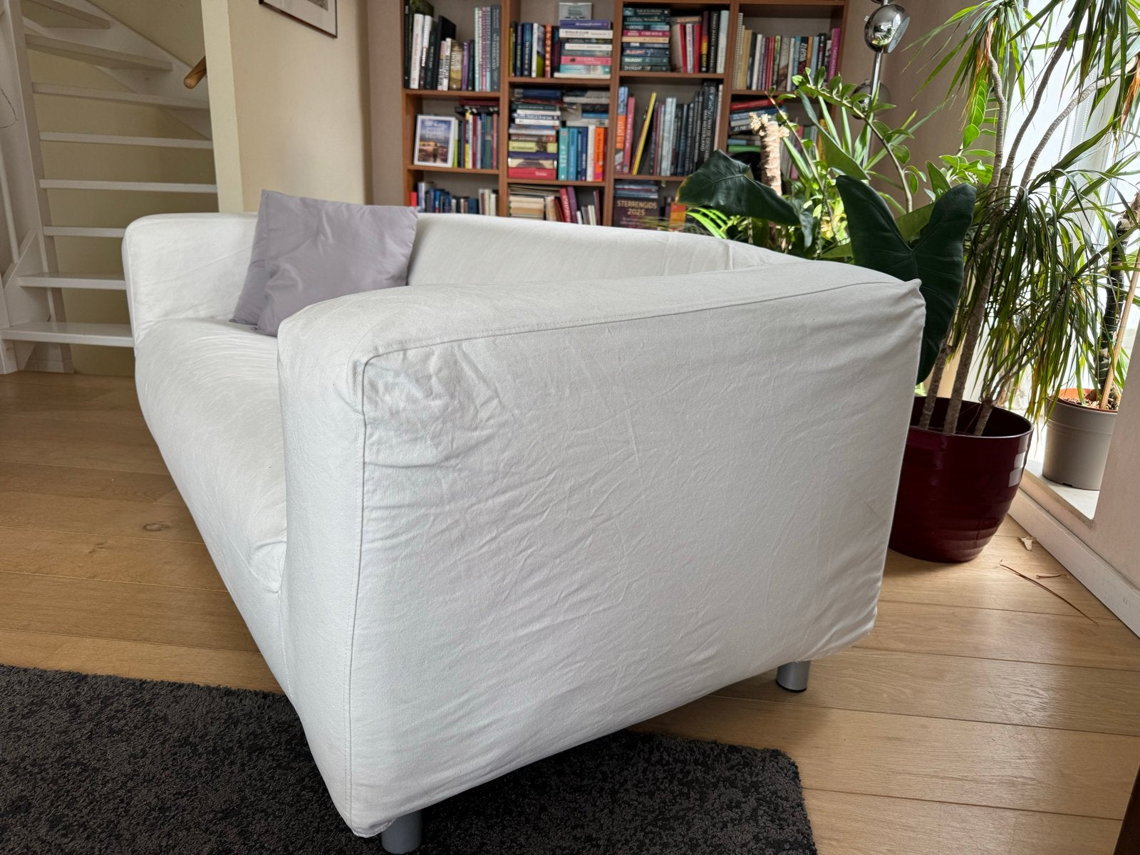 Ikea Klippan 2-zitsbank - Wit, Ophalen, Gebruikt, 150 tot 200 cm, Tweepersoons