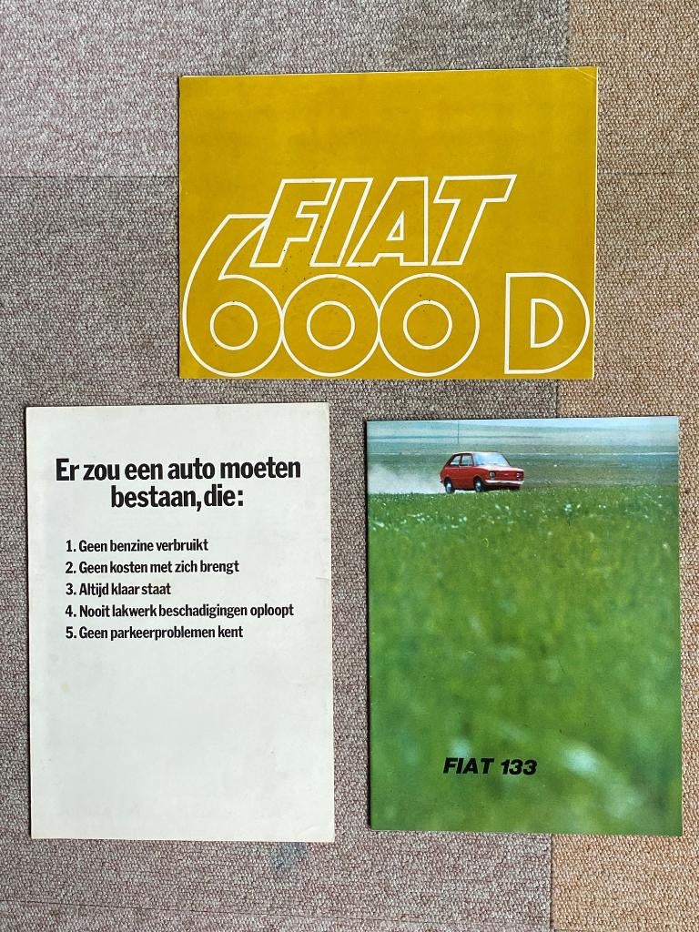 folders: FIAT > 600, 126, 133, Onbekend, Ophalen of Verzenden, Zo goed als nieuw, Overige merken