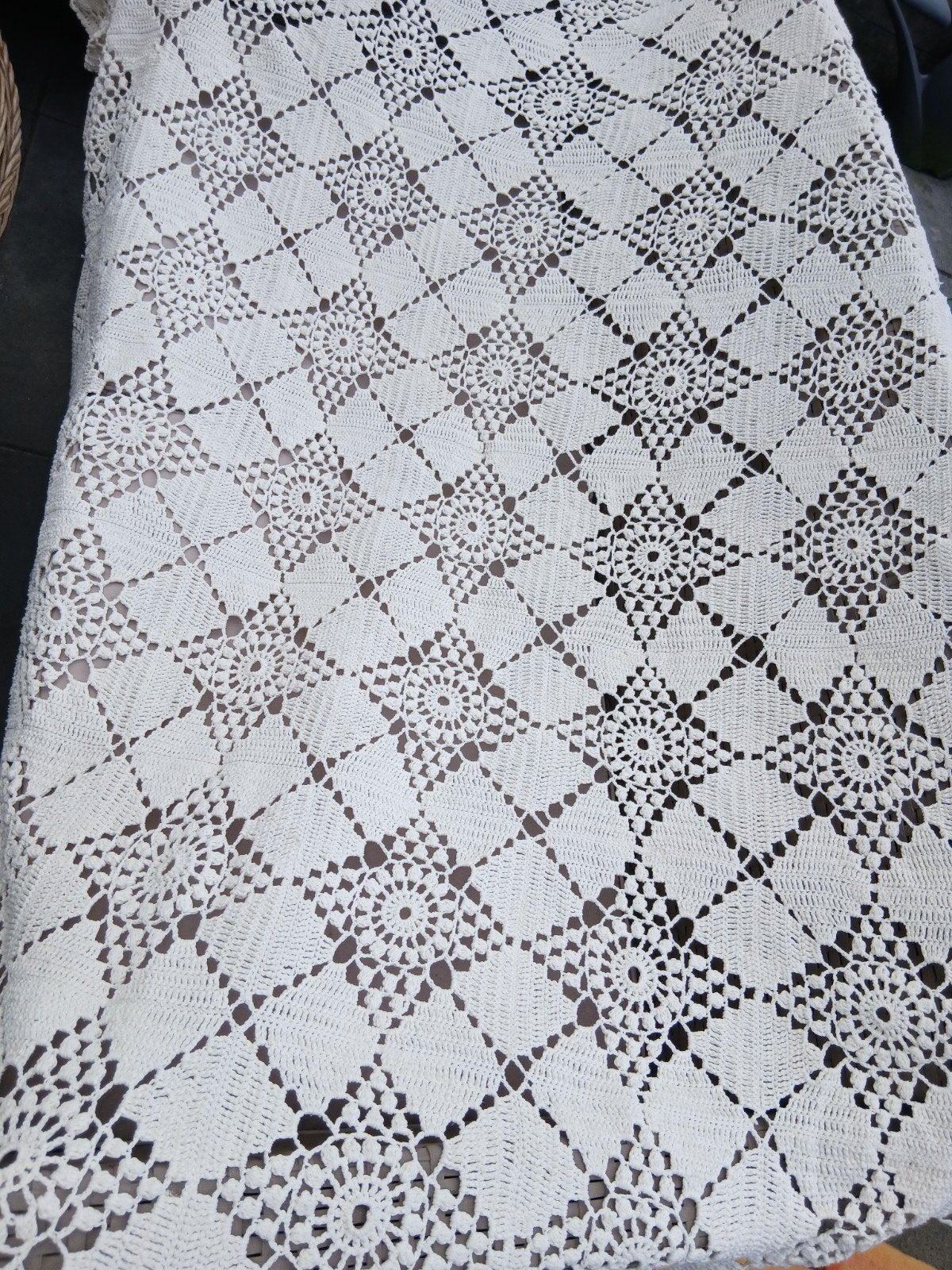 Mooi  gehaakt sprei, Ophalen of Verzenden, Zo goed als nieuw, Tweepersoons, Overige typen
