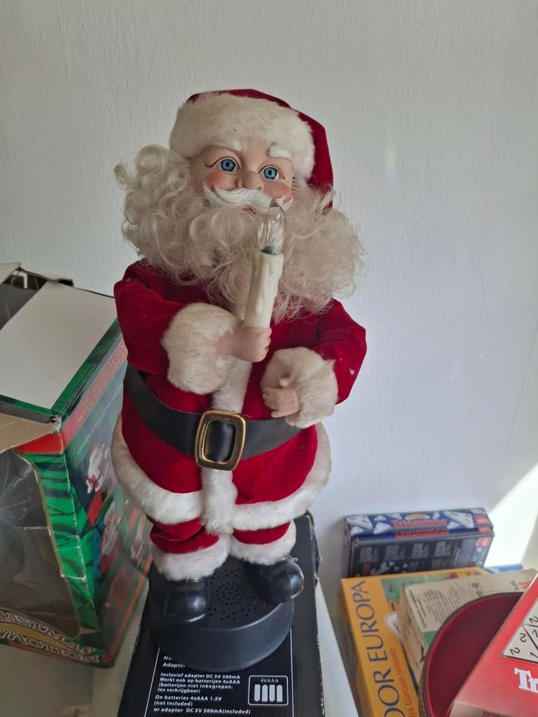 Kerstman met kaarsje, Ophalen of Verzenden