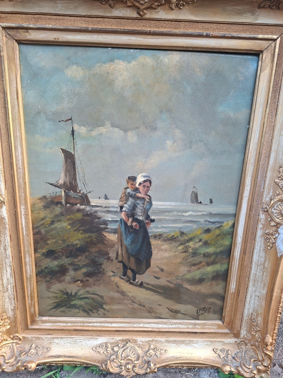 olieverf schilderij. a.m Geijp, Antiek en Kunst, Ophalen