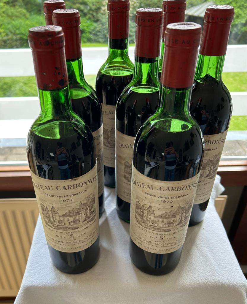 Château Carbonnieux 1970 - Grand Cru Classé de Graves, Verzamelen, Wijnen, Ophalen, Gebruikt, Frankrijk, Rode wijn