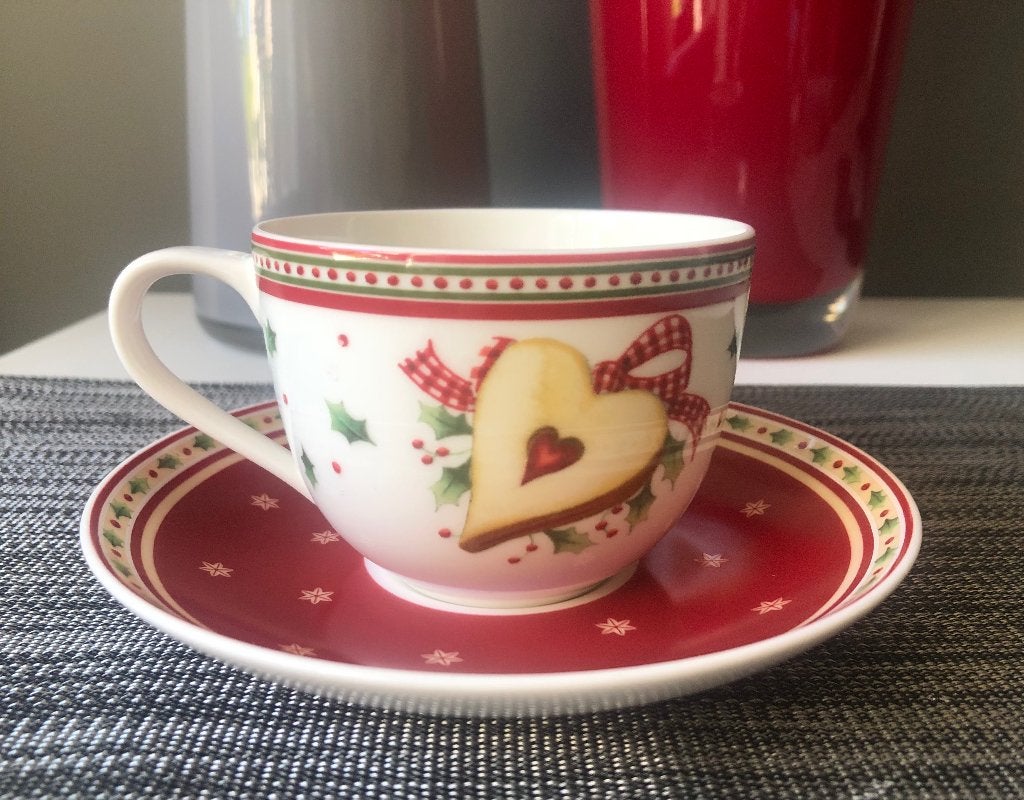 Villeroy & Boch Winter Bakery koffiekop en -schotel, Ophalen of Verzenden, Zo goed als nieuw