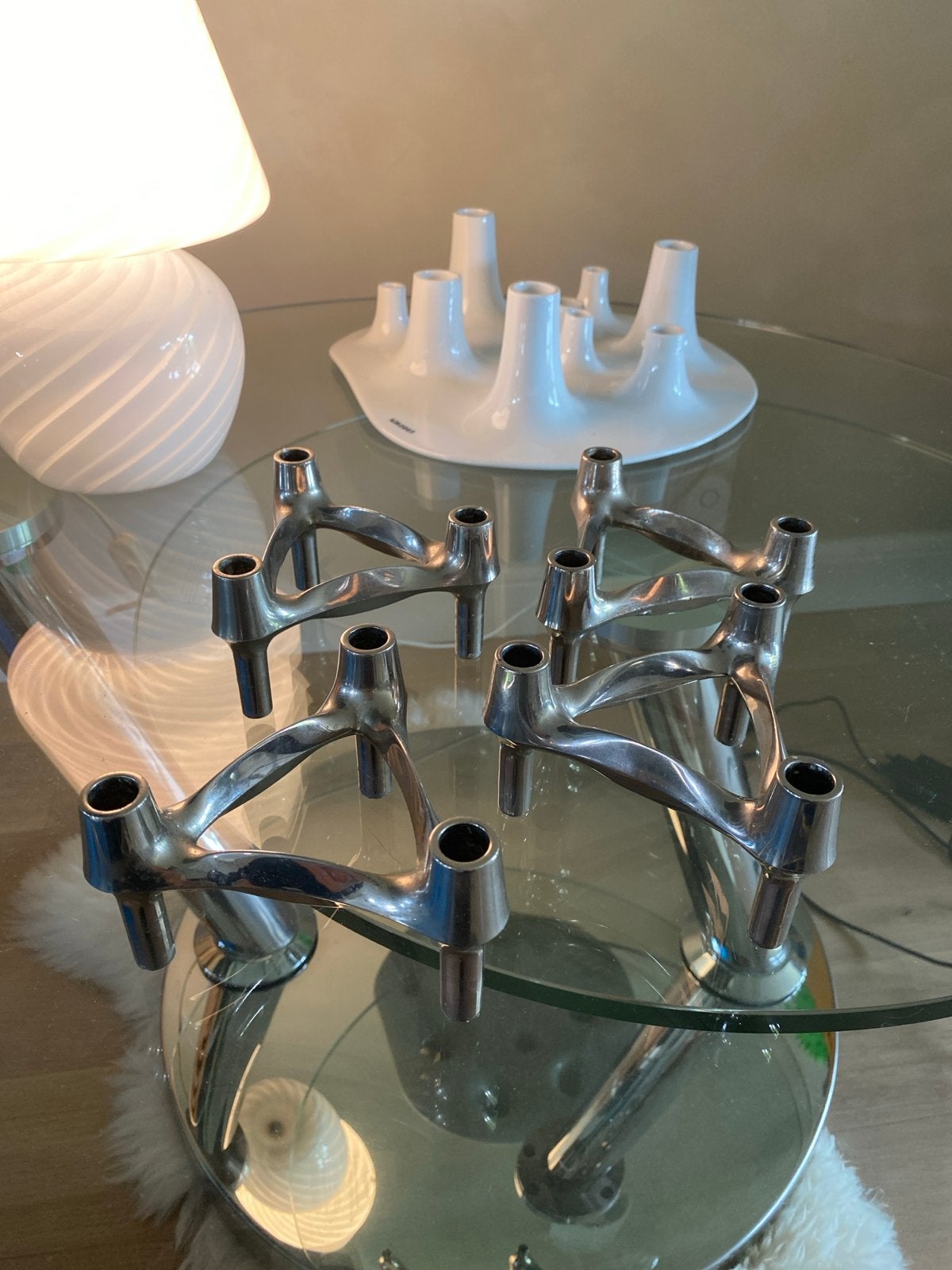 BMF Nagel Stoff modulaire kandelaar - set van 4, Ophalen of Verzenden, Overige materialen