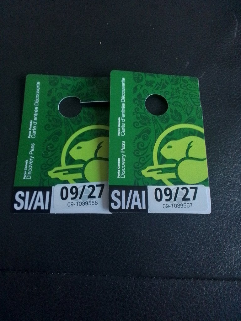 Parkpas Canada, Tickets en Kaartjes, Twee personen