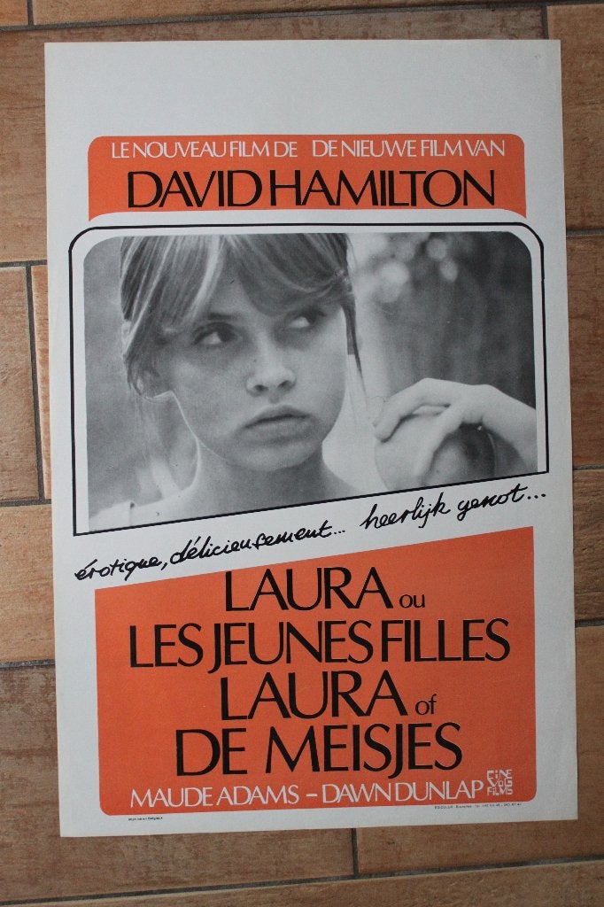 filmaffiche David Hamilton Laura ou les jeunes filmposter, Rechthoekig Staand, Ophalen of Verzenden, Zo goed als nieuw, A1 t/m A3