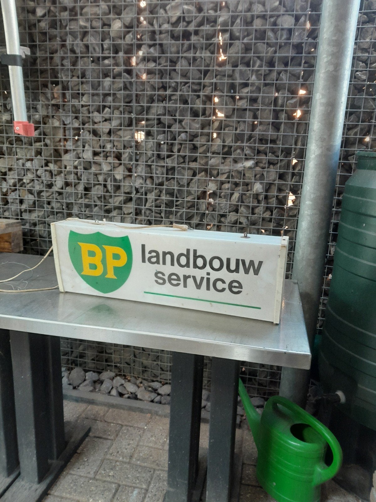 BP Landbouw Service Lichtbak - Vintage Reclamebord, Ophalen of Verzenden, Gebruikt, Lichtbak of (neon) lamp
