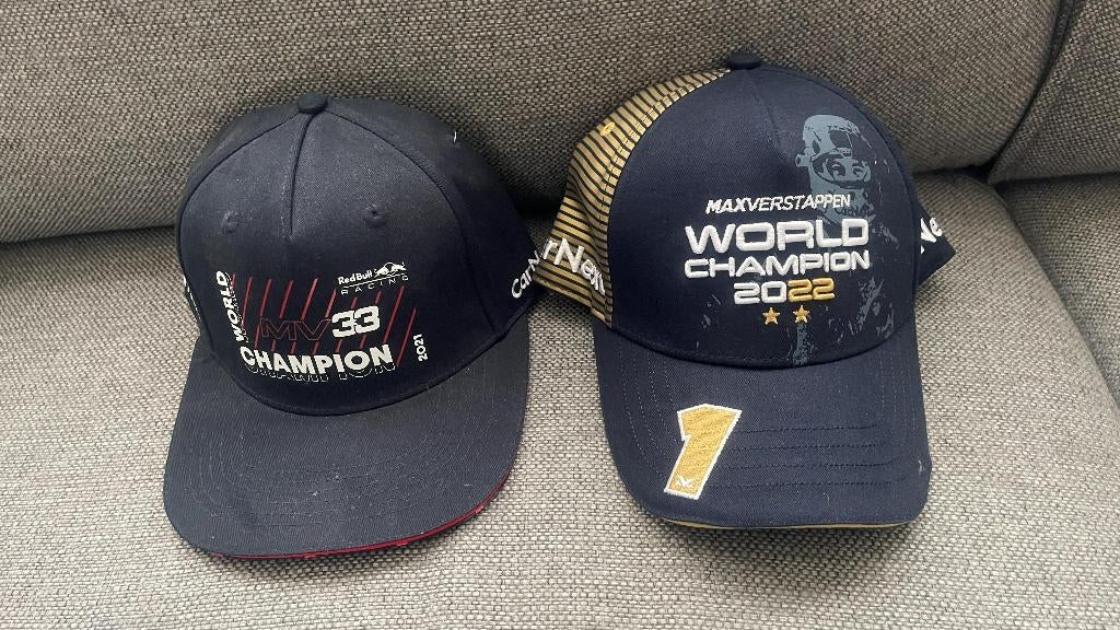 Max Verstappen World Champions Caps 2021 & 2022, Ophalen, Nieuw, Formule 1