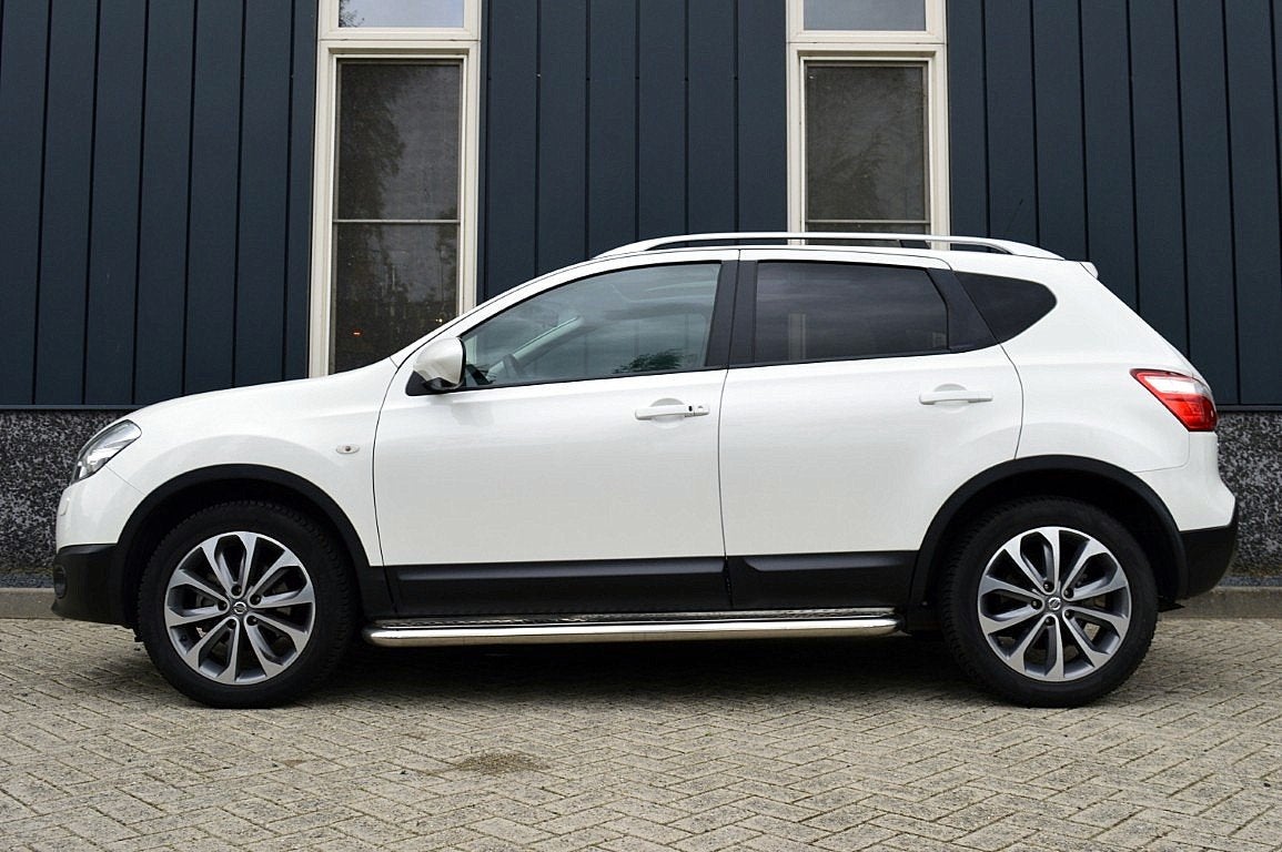 Nissan QASHQAI 1.6 360 Rijklaarprijs-Garantie Leder Panorama, Auto's, Gebruikt, Zwart, 4 cilinders, Leder
