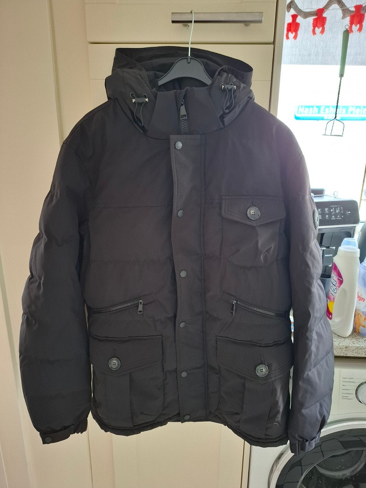 Airforce zwarte heren winterjas maat XXL, Kleding | Heren, Zwart, Overige maten, Ophalen of Verzenden, Airforce