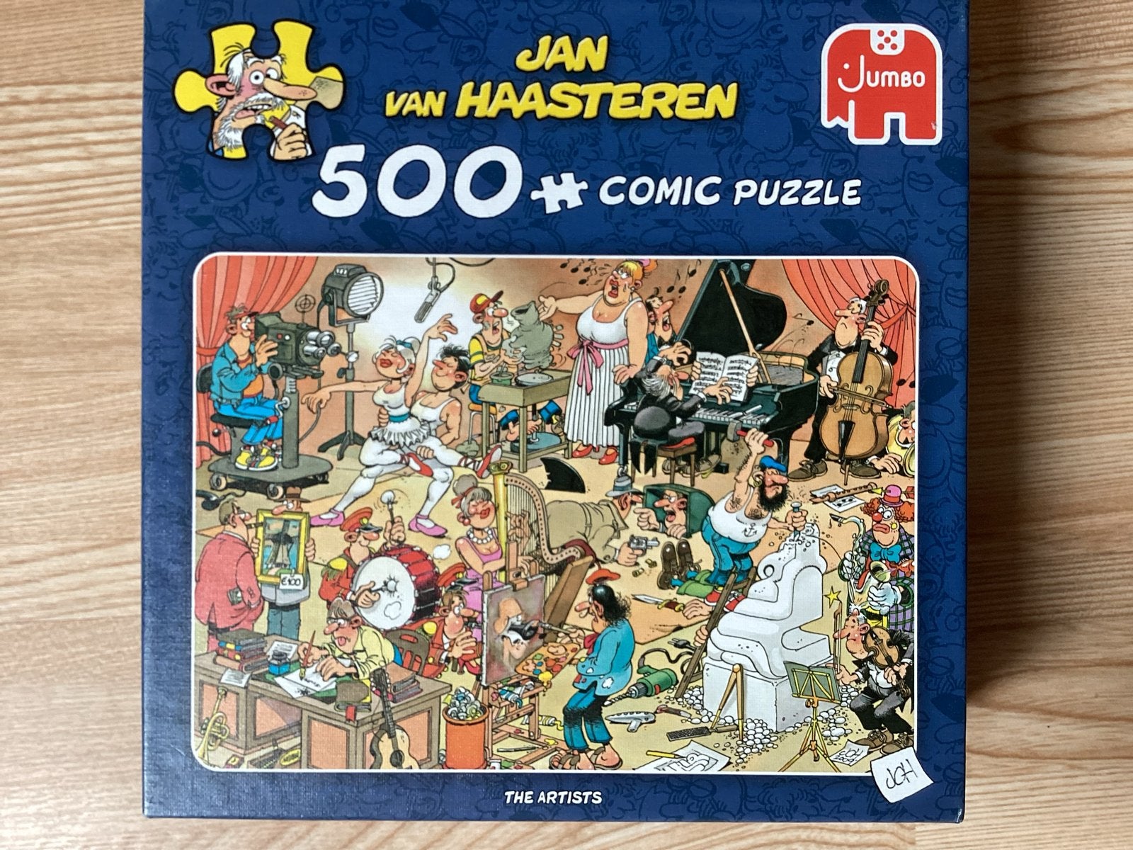 Jan van Haasteren 500+ Comic Puzzel - The Artists, Ophalen, 500 t/m 1500 stukjes, Zo goed als nieuw, Legpuzzel