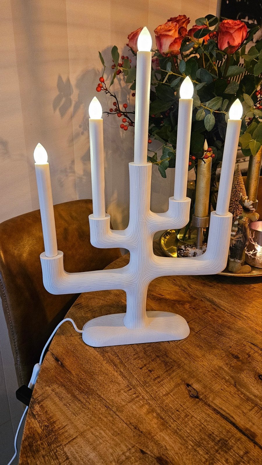 vintage ikea  sträla kerst kandelaar, Ophalen of Verzenden, Zo goed als nieuw