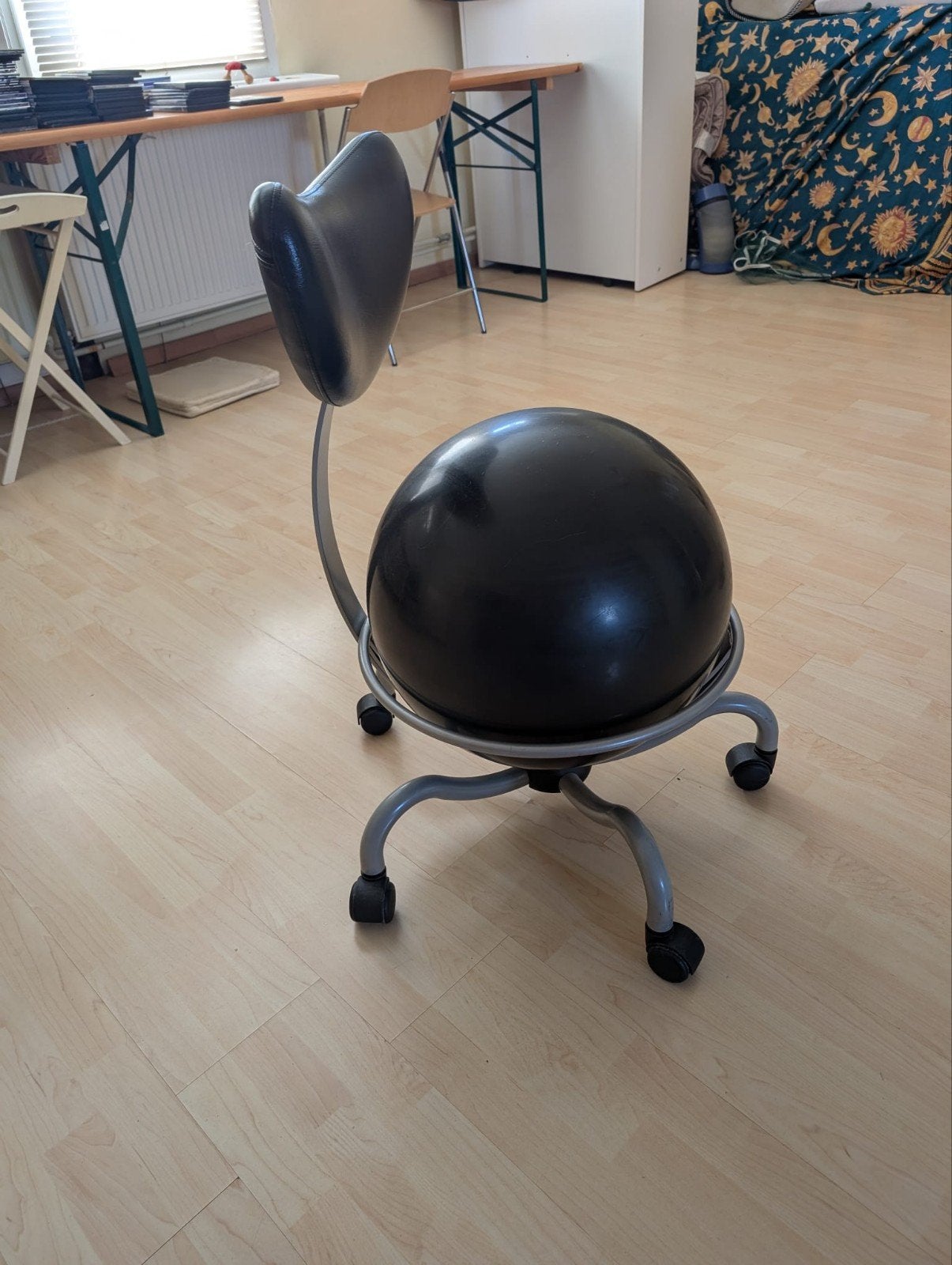 Ergonomische Balstoel - Blijf in Beweging achter uw Bureau, Ophalen, Balstoel, Zwart, Zo goed als nieuw