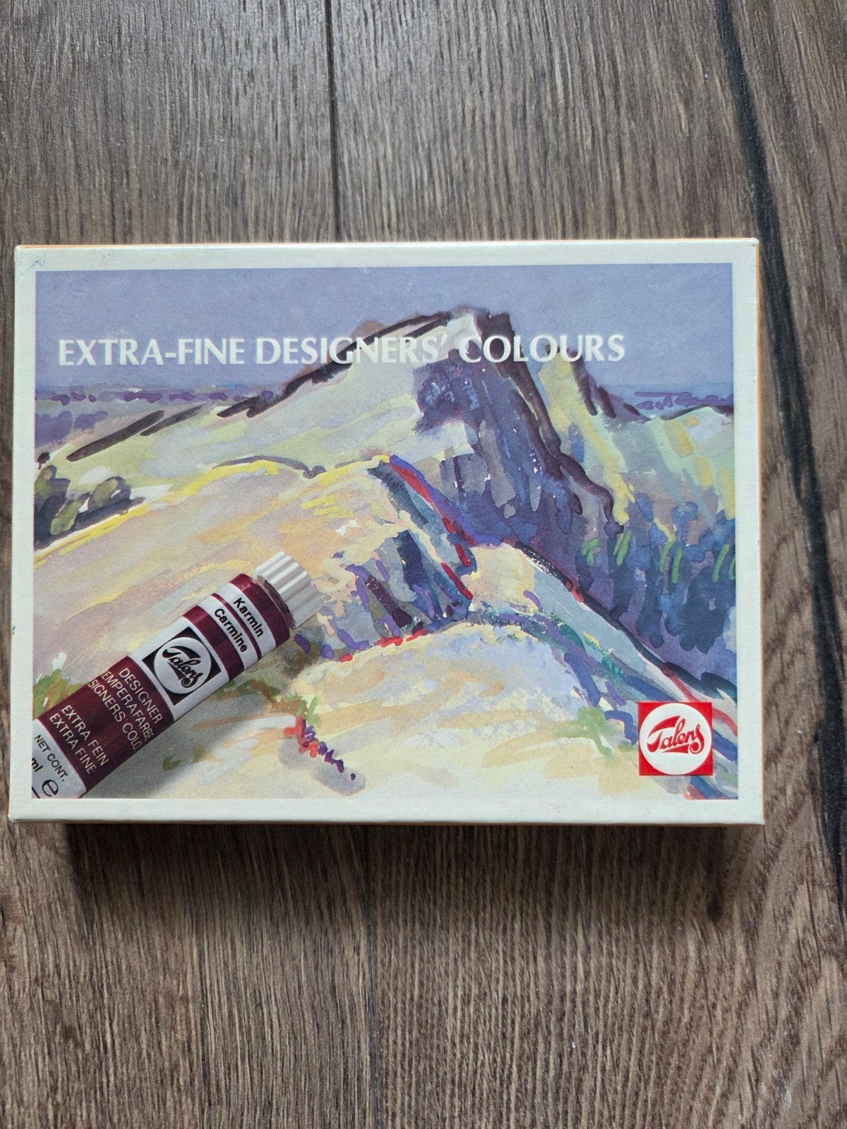 Vintage doosje. Talens Extra-Fine Designers' Colours Gouache, Ophalen of Verzenden, Zo goed als nieuw, Overige typen