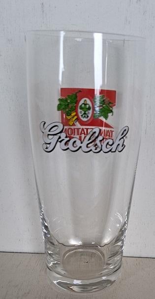 Grolsch Bierglas type Fluitje Tankstation Totaal '97, Verzamelen, Biermerken, Ophalen of Verzenden, Zo goed als nieuw, Glas of Glazen
