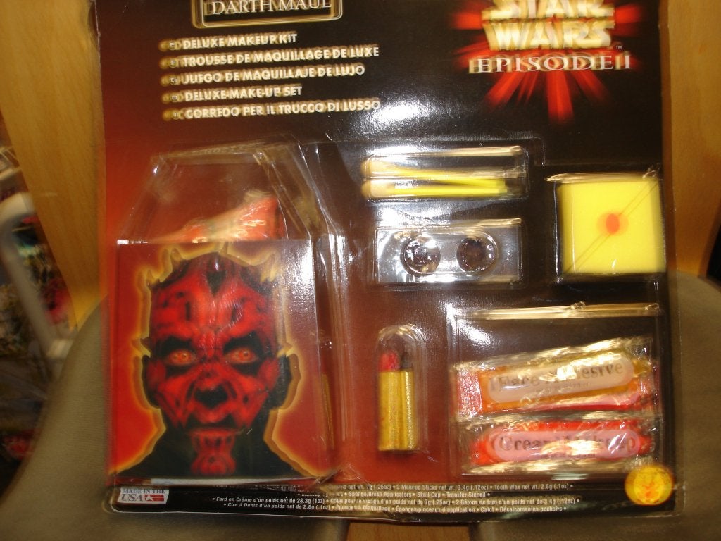 Schminkset Darth Maul Star Wars USA 1999, Verzamelen, Ophalen, Nieuw, Actiefiguurtje