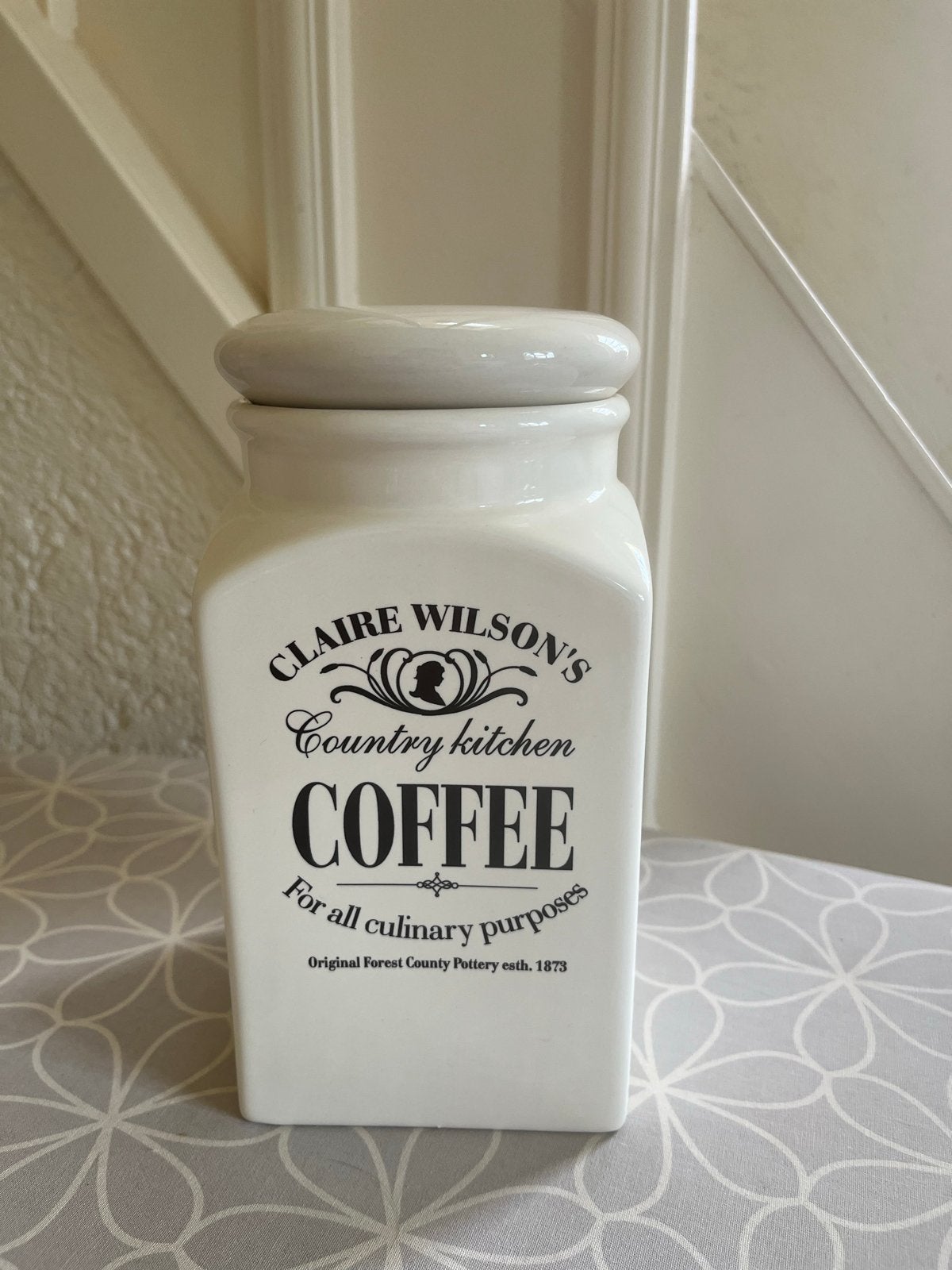 Claire Wilson's Country Kitchen Koffie- en Snoeppot, Huis en Inrichting, Ophalen of Verzenden, Zo goed als nieuw, Voorraadpot