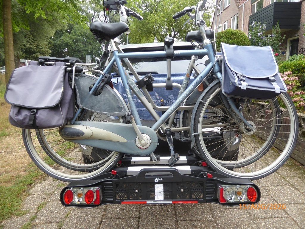 Fietsendrager ANWB Touring II, Auto diversen, Fietsendragers, Ophalen, Gebruikt, 2 fietsen, Trekhaakdrager