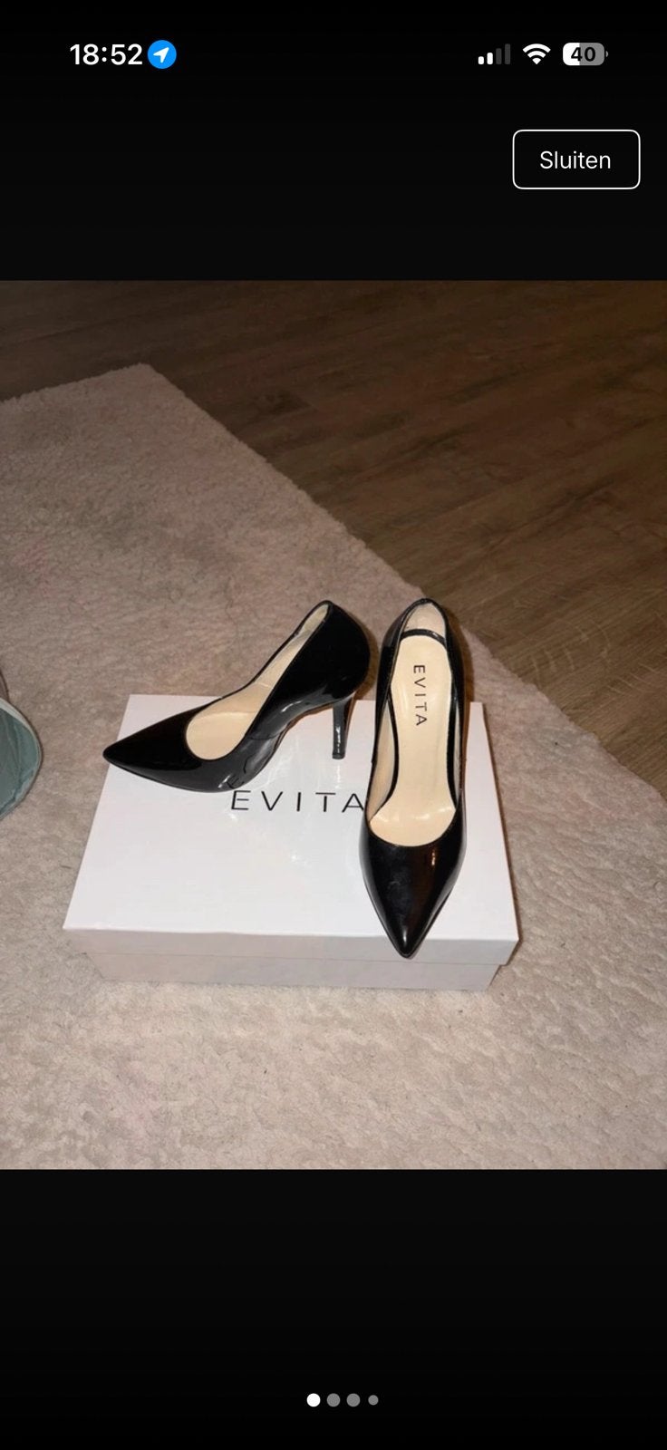 Evita hoge hakken - maat 34, Ophalen, Zo goed als nieuw, Zwart