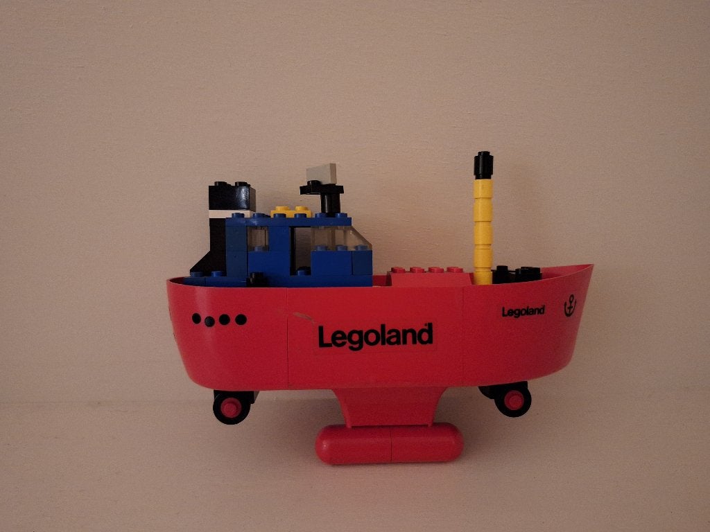 Lego boot 310 - 3 in goede staat Legoland tugboat 18 cm, Gebruikt, Lego, Ophalen of Verzenden, Compleet