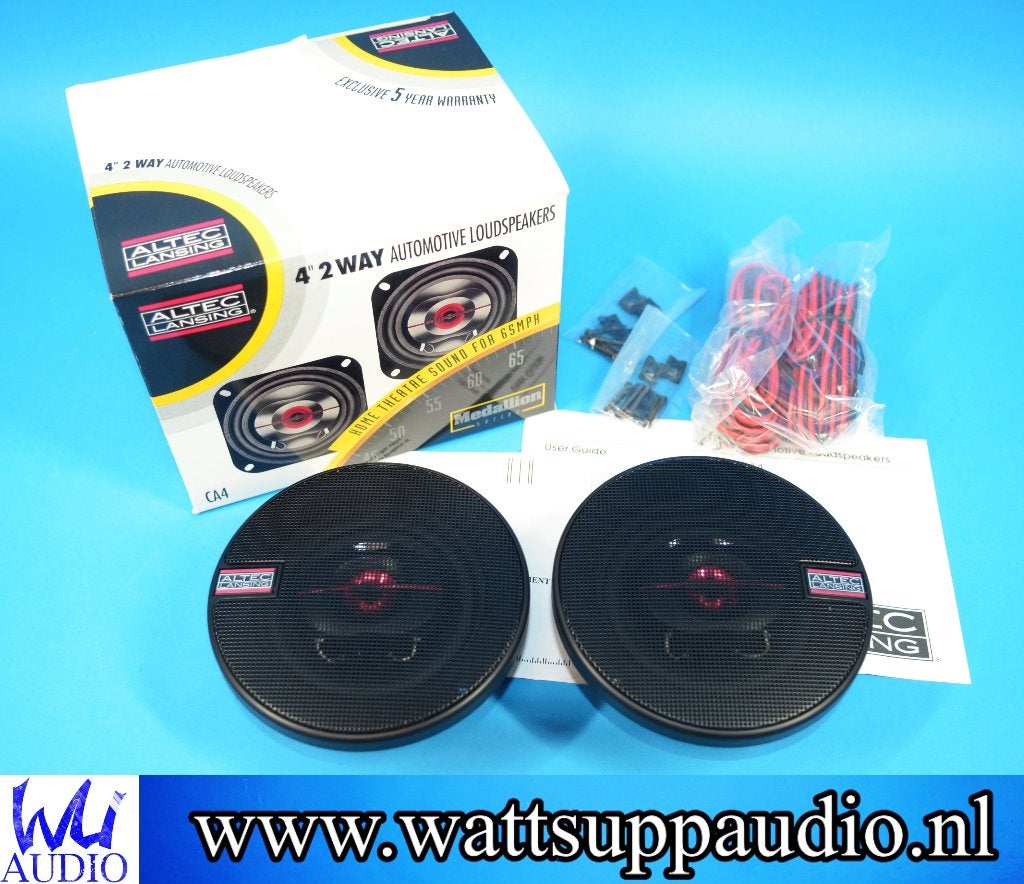 ALTEC LANSING CA4 Medallion 10 cm/4'' dash speakers/Coaxial, Nieuw, Ophalen of Verzenden, Support@alteclansing.com, .