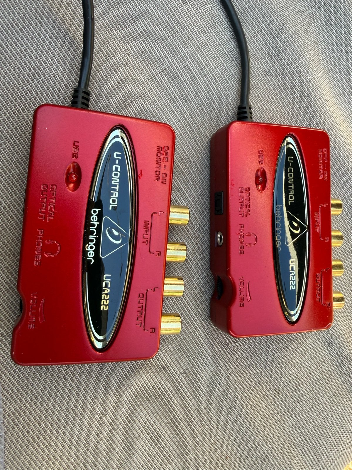 Behringer U-Control UCA222 Audio Interface (2 stuks), Ophalen of Verzenden, Nieuw, Minder dan 2 meter, Optische kabel