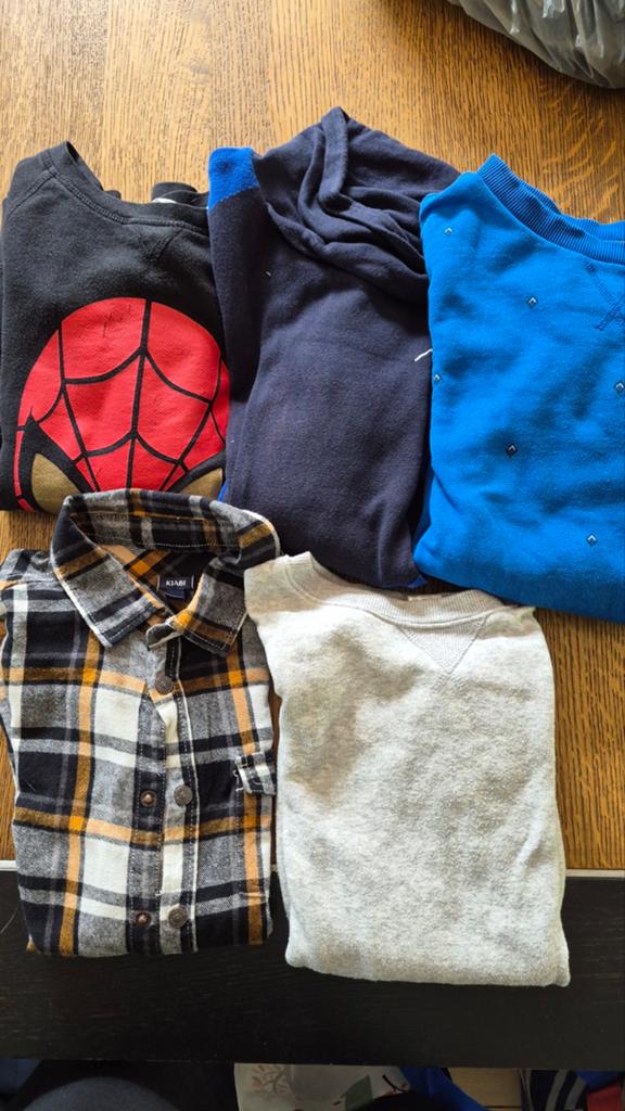 Kledingpakket: 4 truien en 1 blouse maat 140, Ophalen, Gebruikt, Jongen, Trui of Vest
