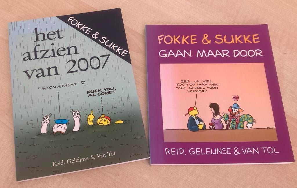 2 stripboekje Fokke en Sukke, Boeken, Humor, Ophalen of Verzenden, Zo goed als nieuw