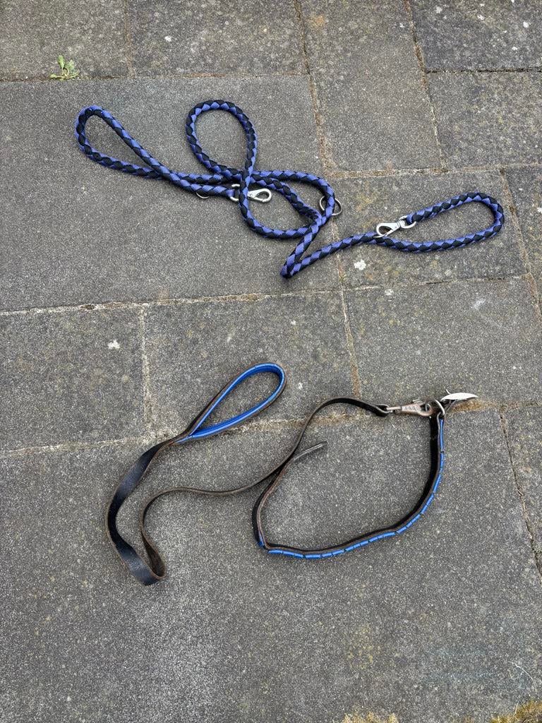 Jaaglijn, tuig en leren hondenriem, Dieren en Toebehoren, Ophalen of Verzenden, Gebruikt, Hondenriem