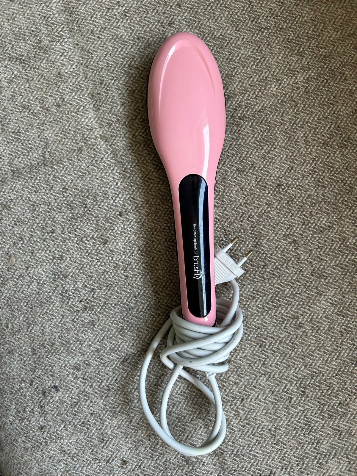 Brushly Straightening Brush - Roze Haarborstel, Ophalen of Verzenden, Zo goed als nieuw, Overige typen