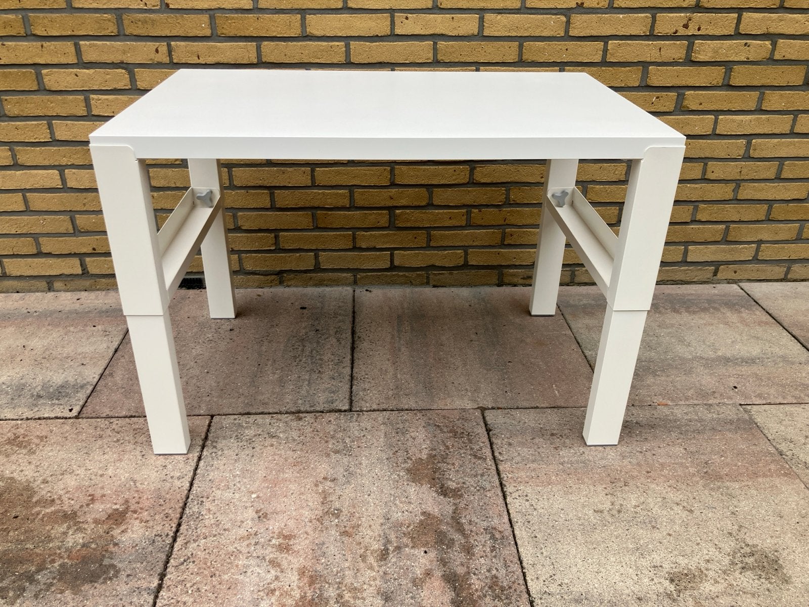 IKEA Pahl bureau - wit, zonder open kast, Ophalen, Gebruikt, 96 cm, In hoogte verstelbaar