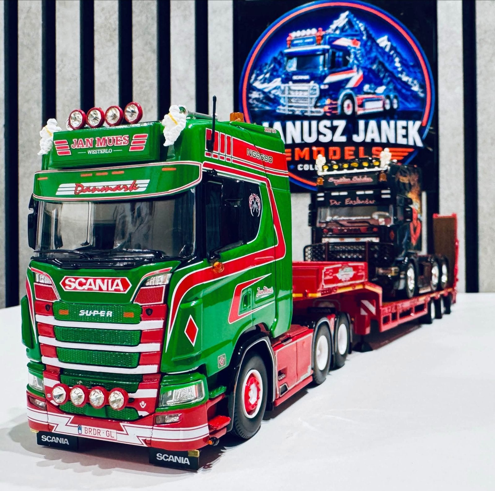 Jan Mues Belgium Tekno 1:50 (85272), Hobby en Vrije tijd, Verzenden, Zo goed als nieuw, Bus of Vrachtwagen, Tekno