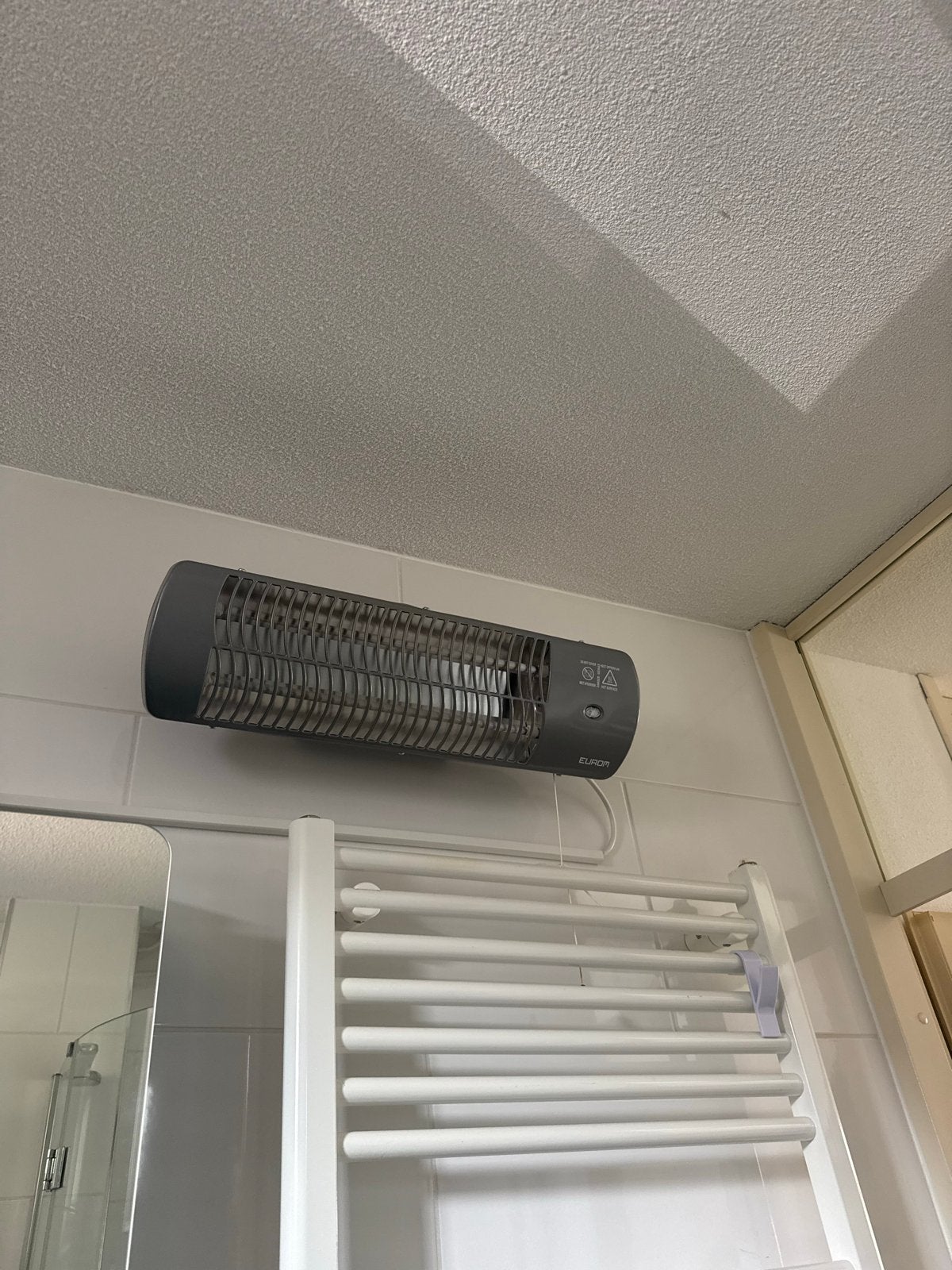 Eurom Badkamerkachel - Compacte en efficiënte verwarming, Ophalen, Gebruikt, Minder dan 30 cm, Kachel