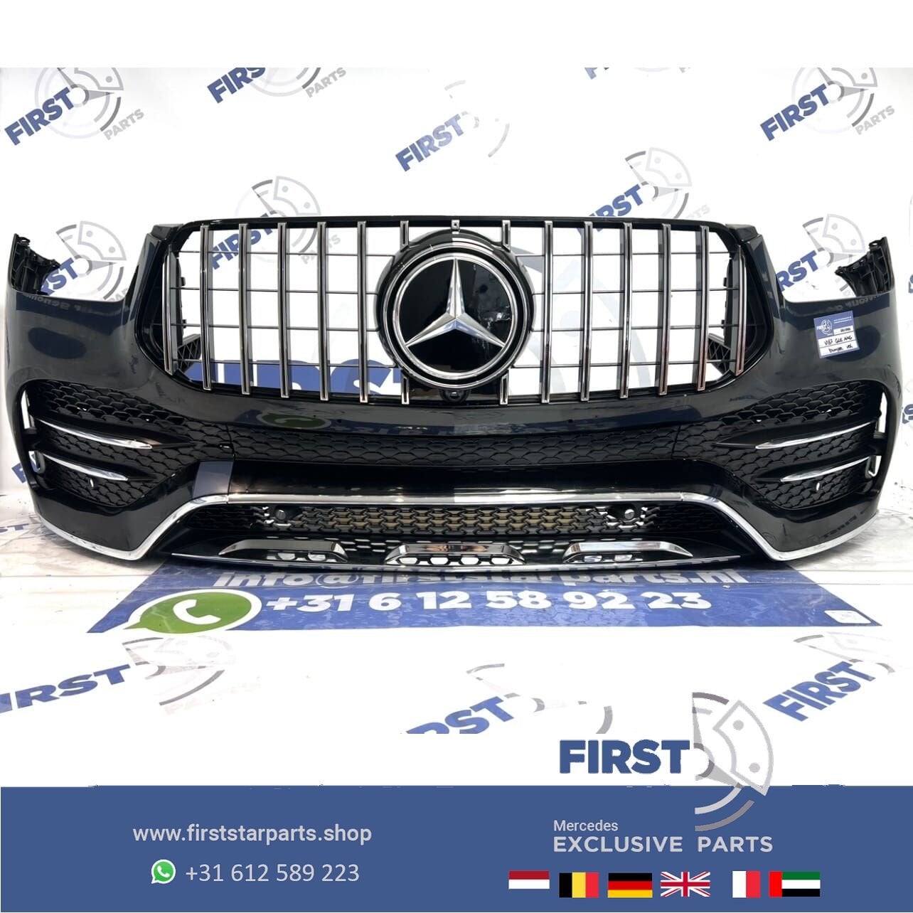 W167 V167 C167 GLE 53 AMG GT VOORBUMPER ZWART COMPLEET origi, Auto-onderdelen, Gebruikt, -, Voor, Ophalen of Verzenden