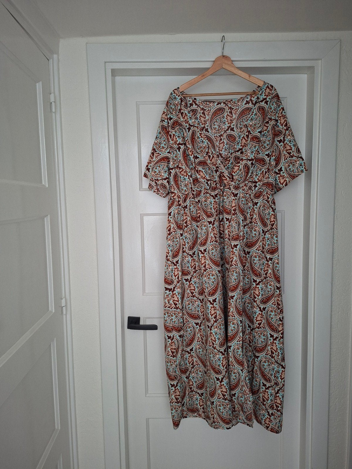 Shein zomerjurk lang 4XL met paisley print., Kleding | Dames, Meerkleurig, ., Maat 46/48 (XL) of groter, Nieuw