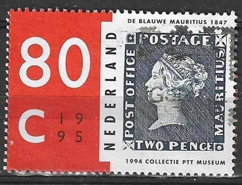 Nederland 1995 - Yvert 1498 - De Blauwe Mauritius 1847 (ST), Postzegels en Munten, Postzegels | Nederland, Verzenden, Gestempeld