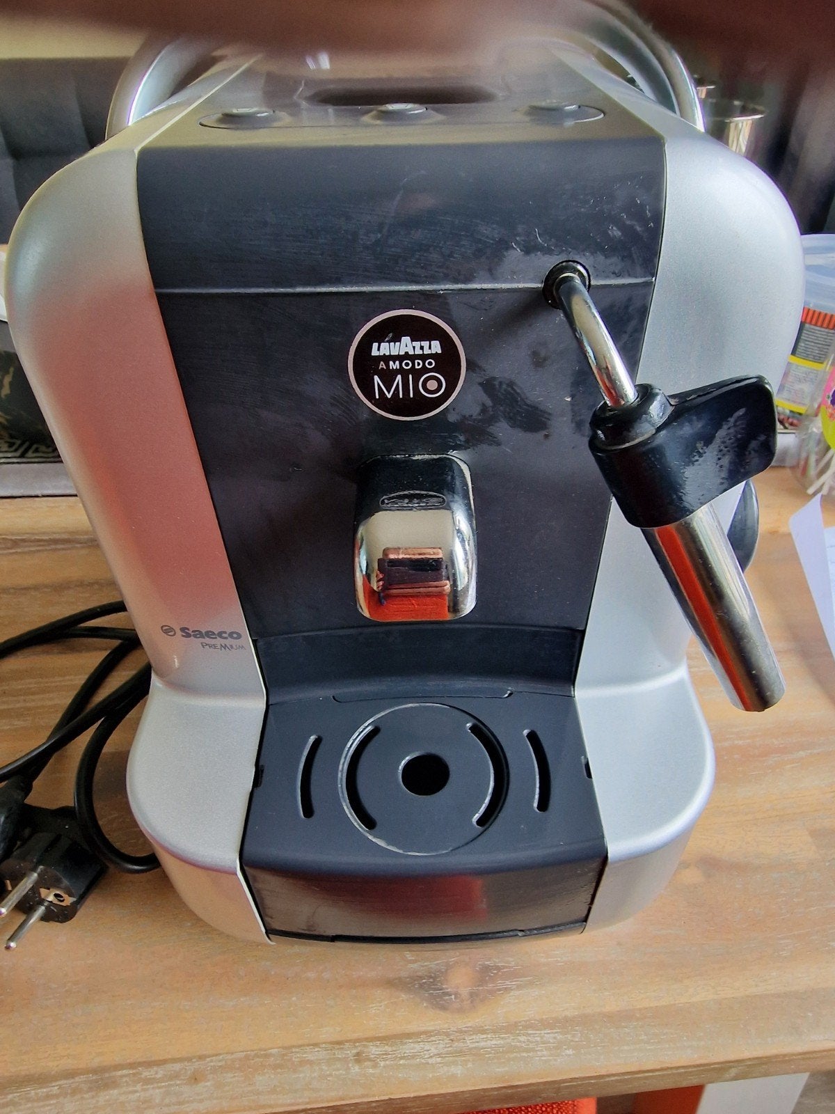 Lavazza A Modo Mio Saeco Premium Koffiezetapparaat, Stoompijpje, Koffiepads en cups, Gebruikt, Espresso apparaat