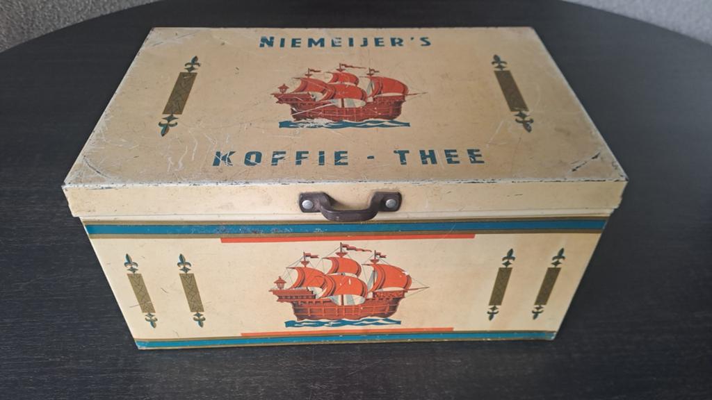 Winkelblik Niemeijer koffie thee, Verzamelen, Blikken, Ophalen of Verzenden, Koffie