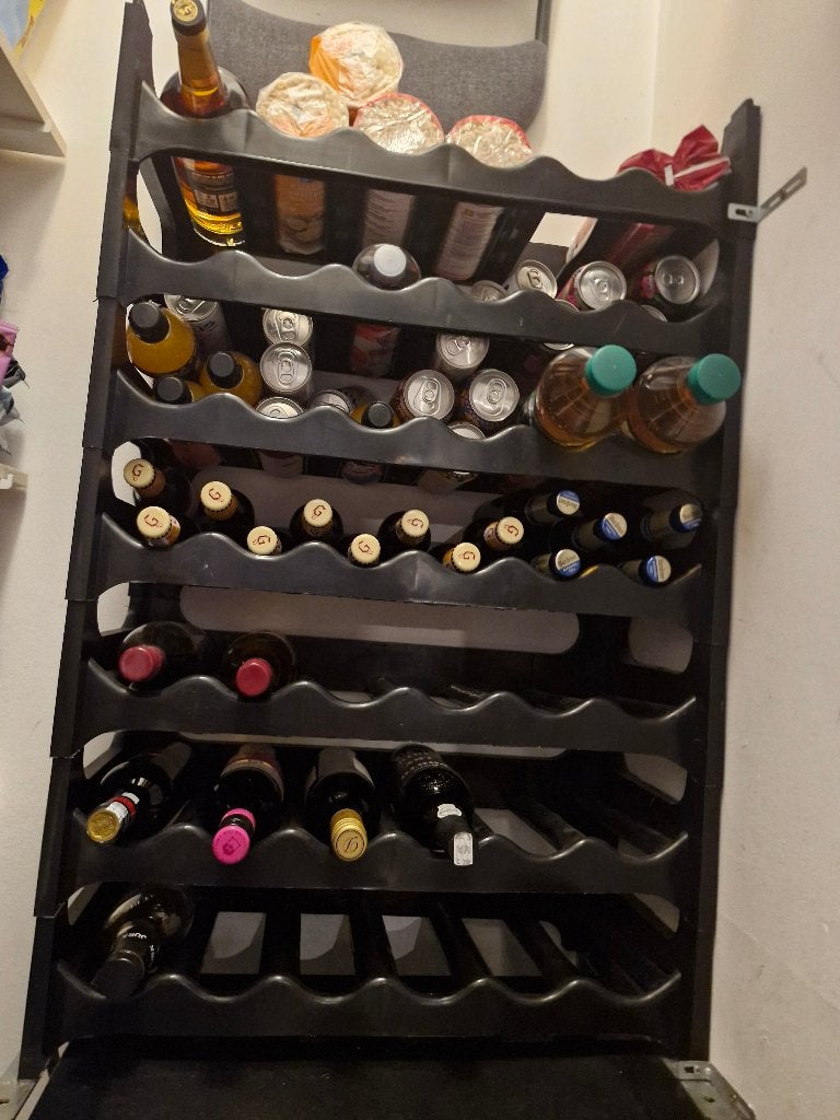 Flessenrek (7 x 6 flessen), Ophalen, Kunststof, Gebruikt, 50 tot 75 cm