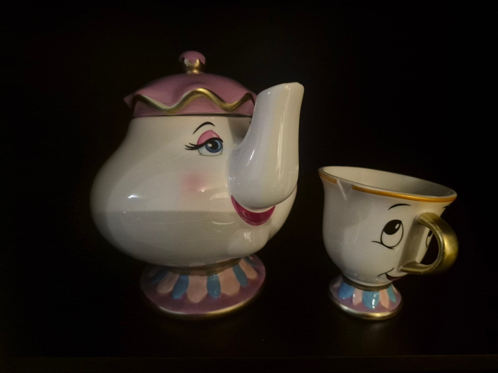 Ms. Pott en Chip, Verzamelen, Ophalen, Gebruikt, Servies