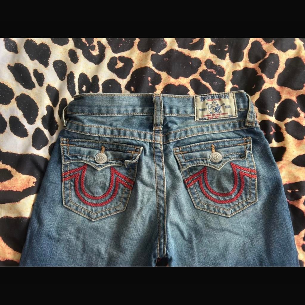 true religion jeans, Verzenden, Zo goed als nieuw, Blauw, W27 (confectie 34) of kleiner