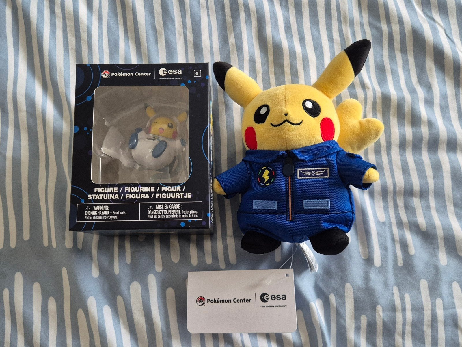 ESA x Pokémon Pikachu Figuur en Pluche Set, Hobby en Vrije tijd, Ophalen of Verzenden, Nieuw, Overige typen
