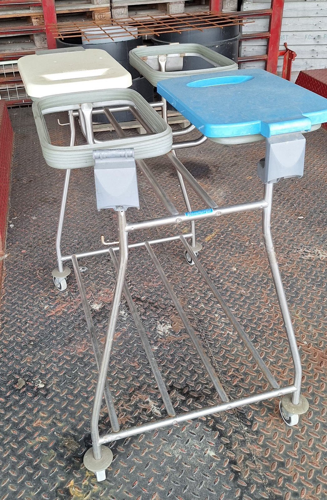 RVS Afvalzakhouder, Ophalen, Rvs, 75 – 100