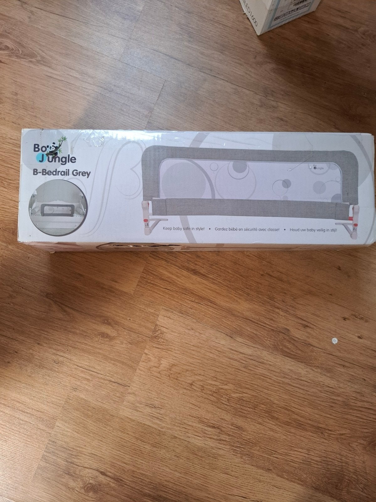 Bo Jungle B-Bedrail Grey - Bedhekje voor babybed, Ophalen of Verzenden, Nieuw